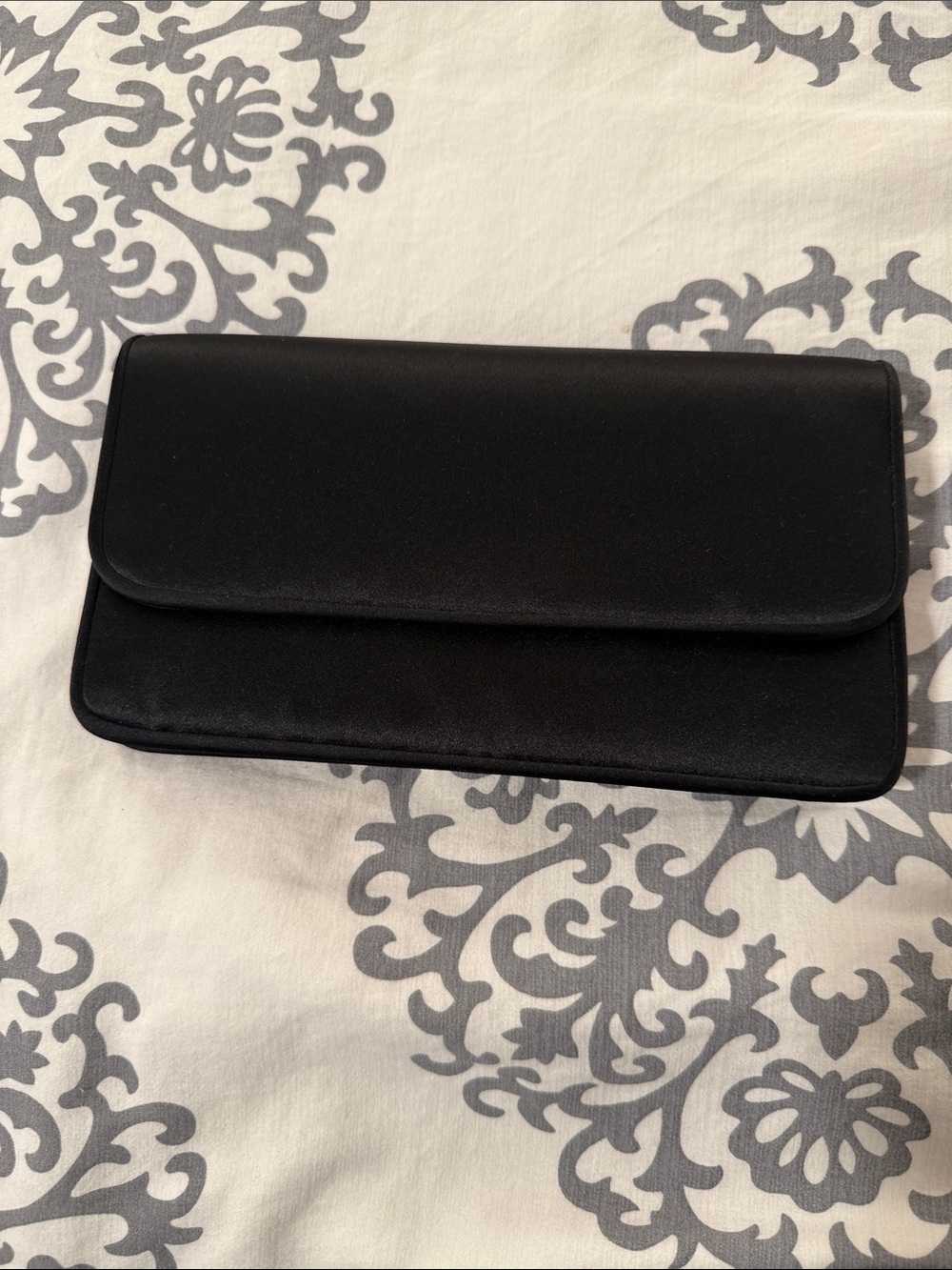 Vintage Talbots Black Envelope Clutch